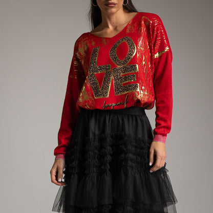 JERSEY LOVE METALIZADO