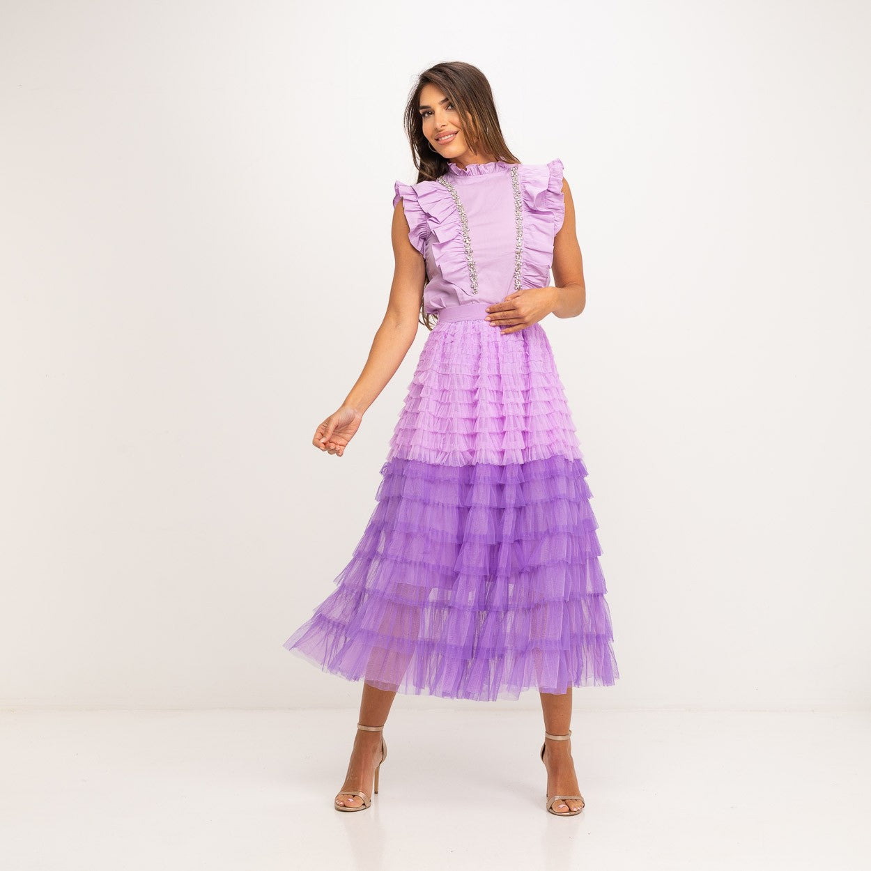 FALDA MULTI VOLANTES DEGRADE