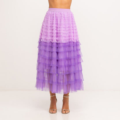 FALDA MULTI VOLANTES DEGRADE